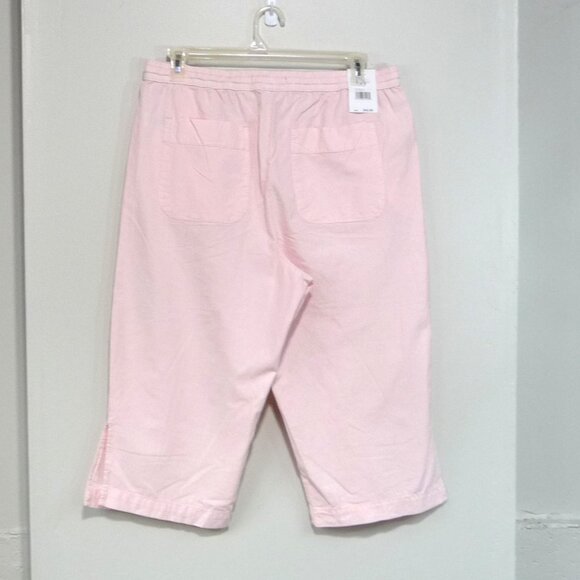 Gloria Vanderbilt Pink Capri Pull On XL Petite - Picture 10 of 12